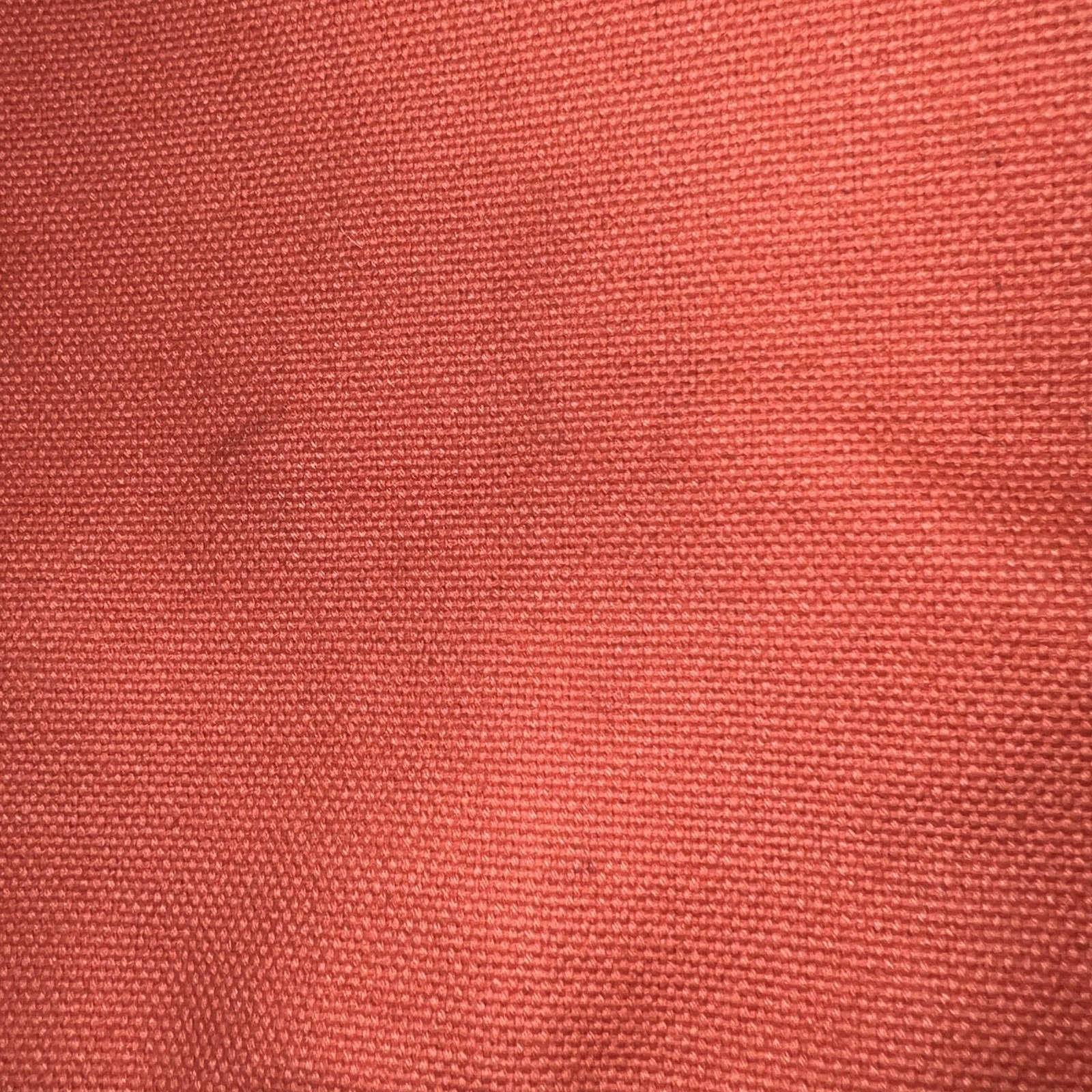 Anne Fontaine Violetta Cotton Tote Purse Orange With Brown Leather Strap — image 4 of 8